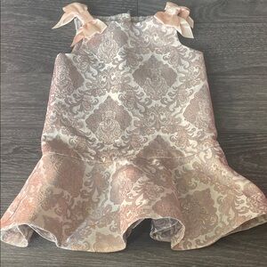 Janie and Jack Pink Brocade Dress
